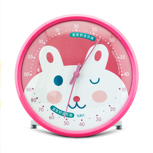 美德时高精度婴儿房宝宝温度计可爱卡通家用室内儿童机械温湿度计