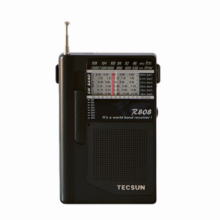 Tecsun/德生R-808全波段半导体迷你便携式立体声老年人收音机小型