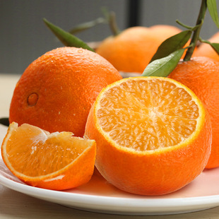 精品大果正宗四川爱媛38号果冻橙新鲜带叶采摘网红手剥橙现摘现发