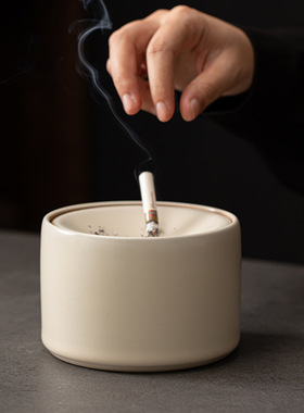 高颜值多功能茶洗插花器茶具配件陶瓷茶渣缸茶桌垃圾桶防飞烟灰缸