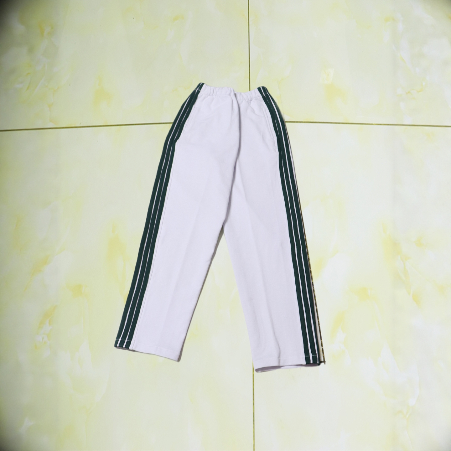 白色学生校服长裤子四季款可定做