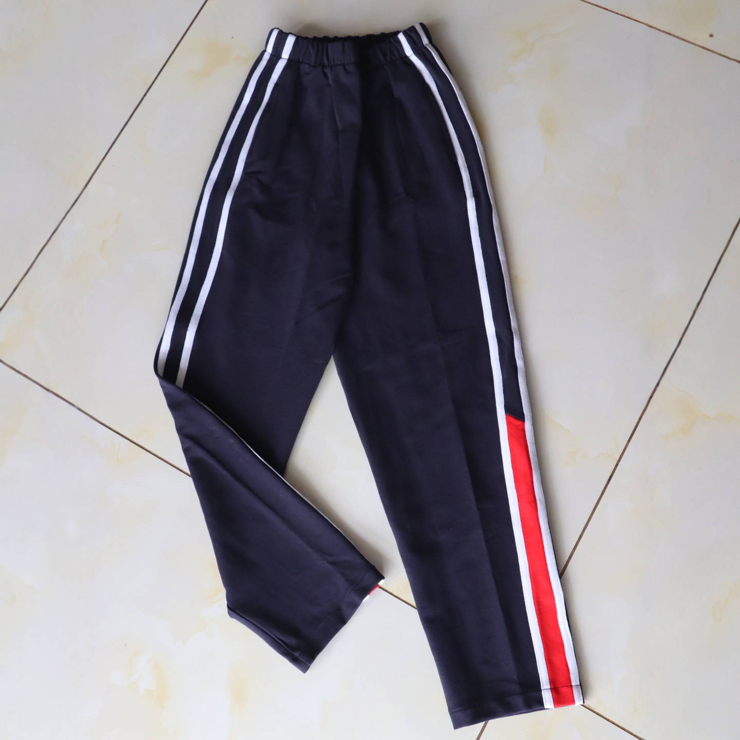 藏蓝学生校服长裤子加绒可定做