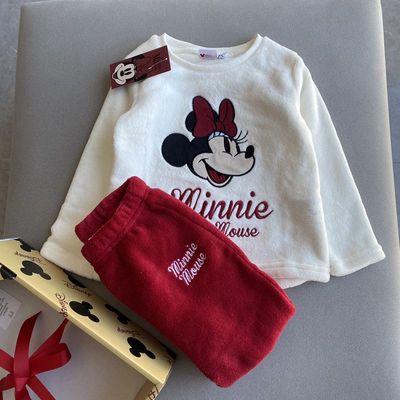 外贸单秋冬新款女童男童珊瑚绒长袖上衣长裤子儿童睡衣家居服套装