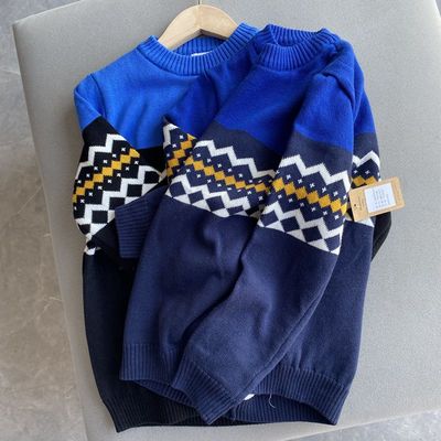 秋冬季新款童装圆领休闲柔软上衣