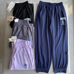 春夏秋装新款男童女童小中大童装宽松薄款柔软儿童纯棉卫裤长裤子