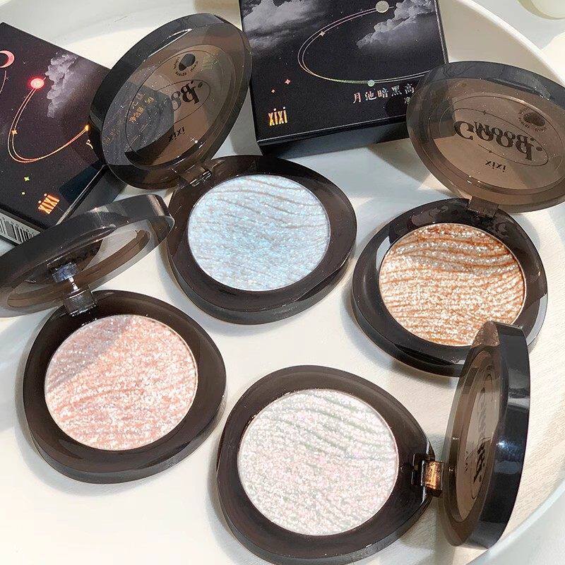 眼影单色 暗黑卧蚕钻细月池高光质地提亮碎xixi土豆泥闪珠光粉盘