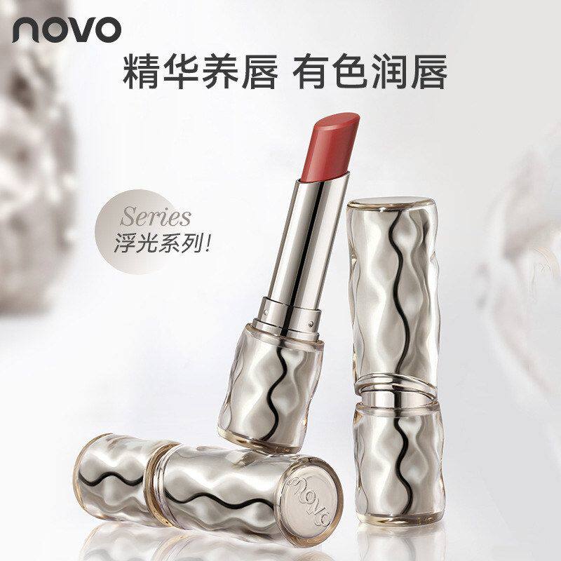 NOVO浮光系列蜜润水精华唇膏镜面滋润不易沾杯纯欲伪素颜显白口红