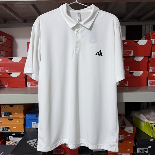 正品阿迪达斯男士夏季翻领短袖POLO衫白色T恤HR8729 断码2XL