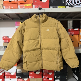 New Balance/NB 男女同款立领保暖面包羽绒服AMJ44302 姜黄色