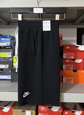 耐克/Nike 男子夏季针织毛圈透气休闲运动五分裤黑色DX0767-010