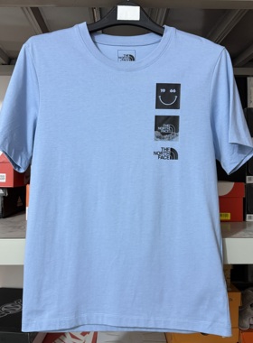 北面/TheNorthFace 舒适透气夏季短袖圆领T恤8AUY 蓝色