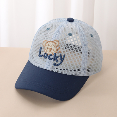 儿童帽子夏季宝宝棒球帽网眼男童遮阳帽薄款女孩防晒帽出行鸭舌帽