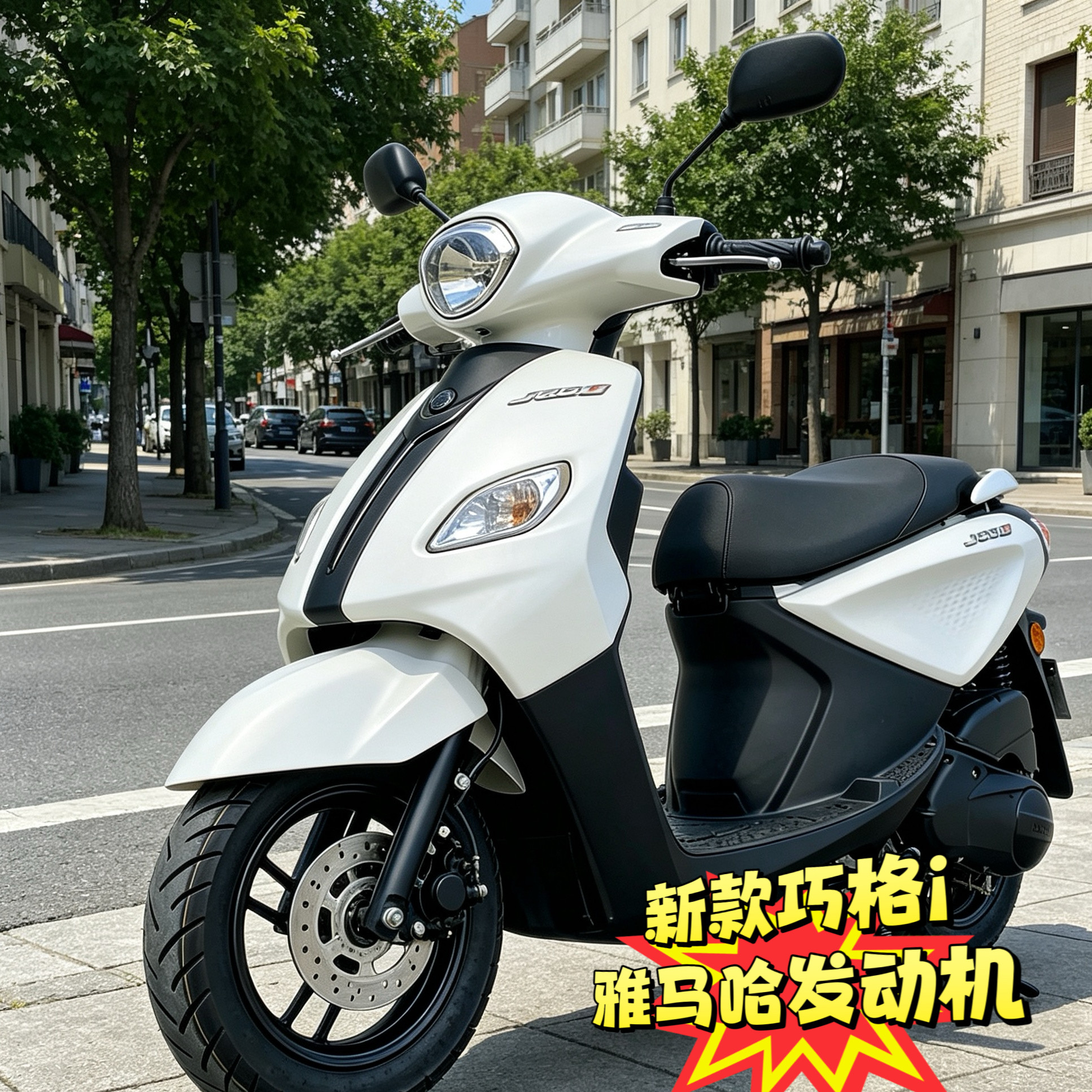 新款巧格i125cc原装雅马哈发动机踏板摩托车整车燃油车男女装二手
