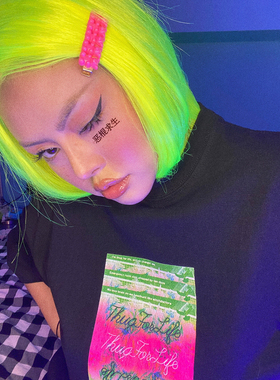 B LIFE/Collection THUG 4 LIFE 恶棍求生 宽松滑板嘻哈短袖街T恤