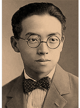 梁思成一代建筑宗师文艺怀旧复古牛皮纸海报装饰画挂画壁画画芯