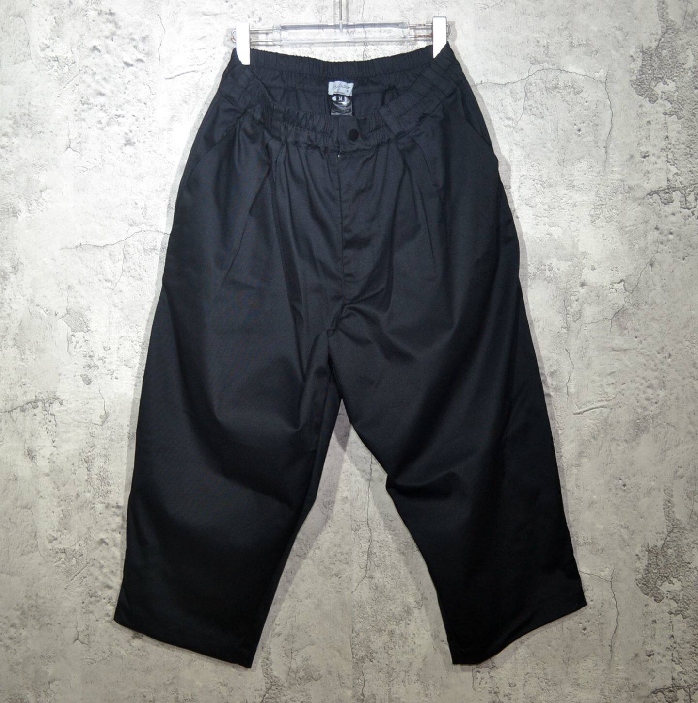 春秋款暗黑系山本yoji 低裆休闲跨裤锥形宽松版九分裤男