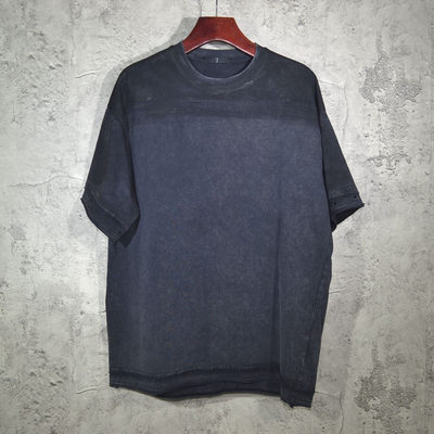 夏季julius7oversizeT恤破洞洗水做旧宽松型短袖男