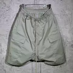 New ROICK Shorts with Side Pockets Drop Crotch Harem Pants Loose Fit 5-Inch Length for Men