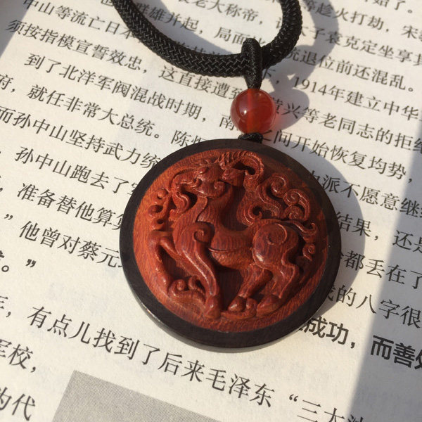 红木紫光檀木吊坠生肖挂饰吊饰鼠牛虎兔龙蛇马羊猴鸡狗猪