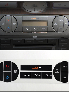 适用0405060708福特老蒙迪欧空调控制开关按钮修复车贴纸按键掉漆