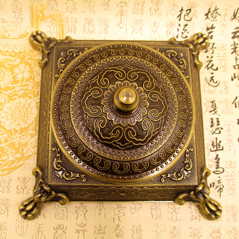 仿古纯铜烟灰缸商务礼品家居装饰