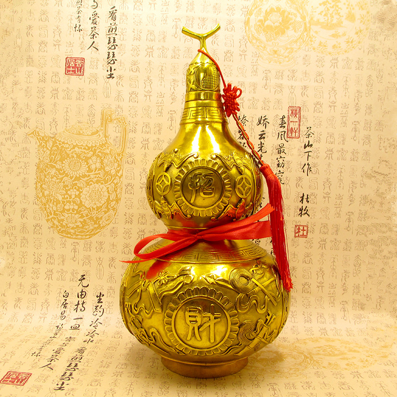 纯铜招财开运镇宅风水葫芦摆件