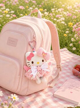 日本正版动漫挂件のKitty送礼礼物百搭包挂饰多巴胺毛绒公仔