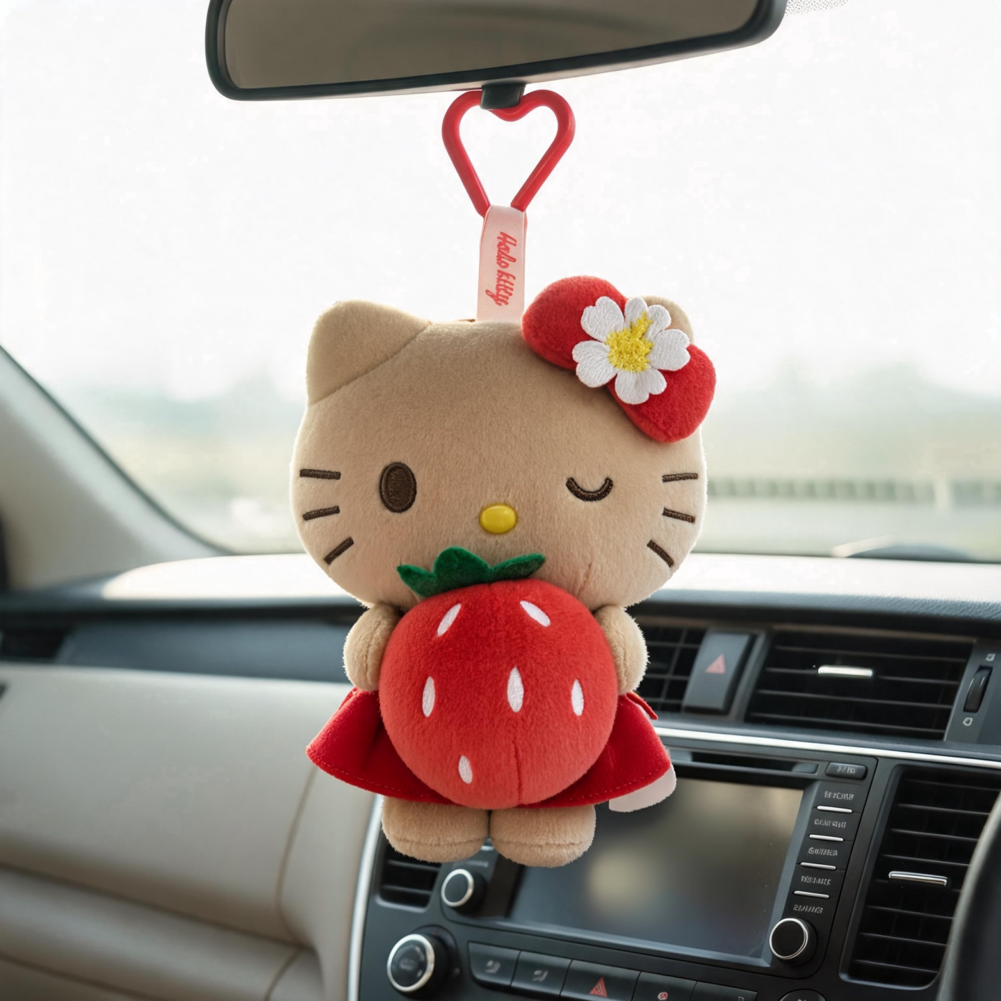 日本官方正品正版旗舰日晒海岛派对限定夏威夷黑皮草莓kitty公仔