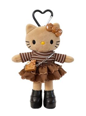 日本官方正品正版旗舰 hellokitty萌趣高级长腿kitty挂饰公仔包挂
