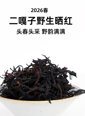 吃茶哥2026明前二嘎子古树晒红