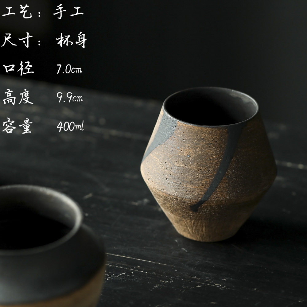 茶道水盂茶洗渣斗陶艺家作品系列茶洗陶瓷手作建水茶具配件