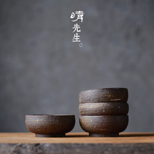 甚言先生景德镇陶功夫茶具礼品套装老岩泥纯手工拉坯古朴茶杯茶具