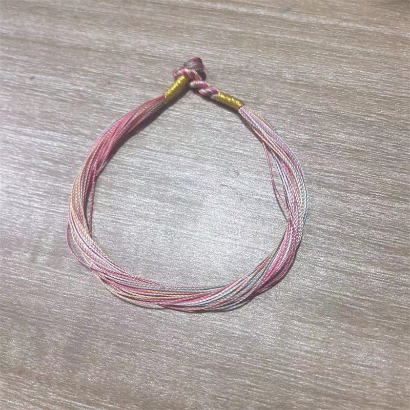 五彩绳手链端午节滴油合金小粽子手绳可调节编织五色线饰品五月节