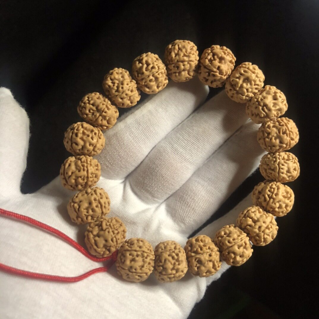 大草莓藏式龙鳞纹金刚手串肌肉龙纹菩提子高密单圈手串手持念珠男