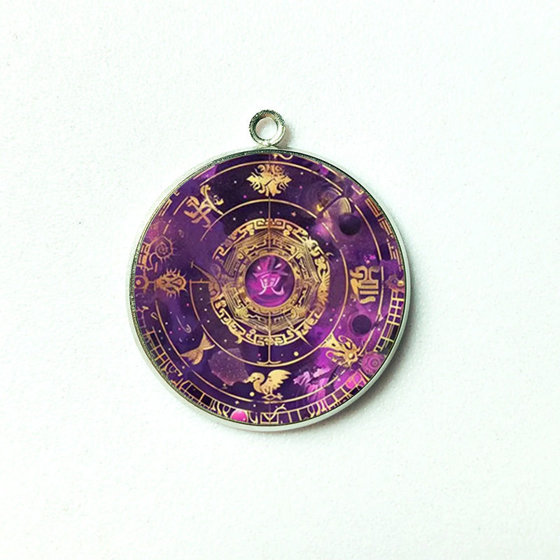 【红莲聚缘】月老牵线豪运连连男女紫色招运聚缘阵时光宝石吊坠