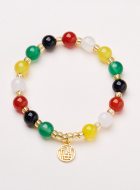 福利款红玛瑙龙年生肖设计款手链红色本命年手串送闺蜜礼物