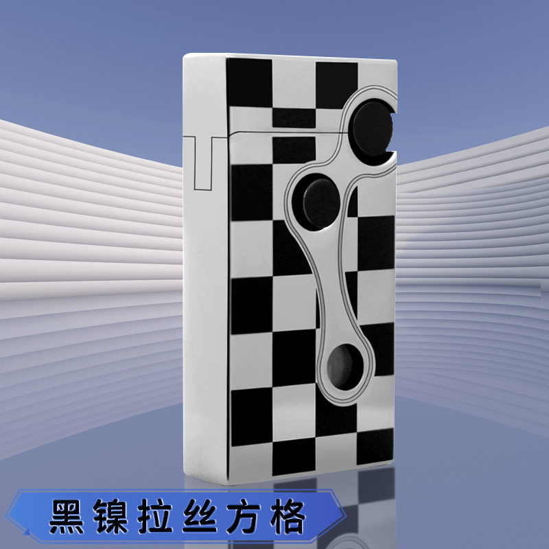 中邦ZB-360C双火切换砂轮充气打火机抖音快手爆款高端礼品打火机