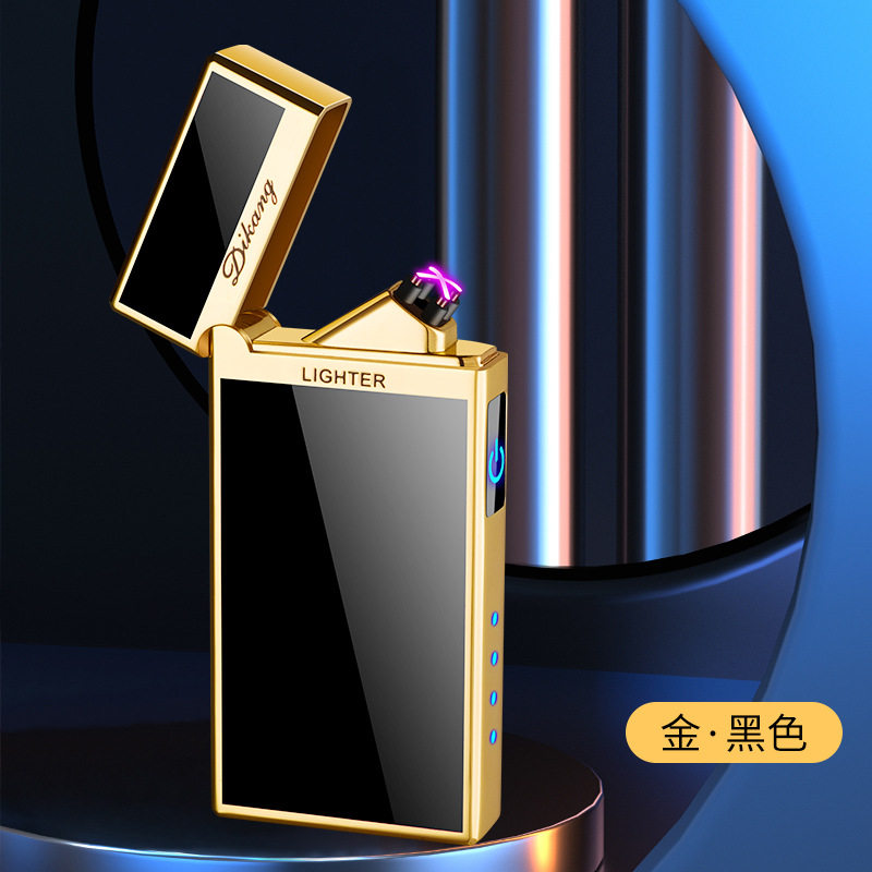 朗声双电弧点烟器触摸感应充电打火机激光广告制作礼品火机DK2212
