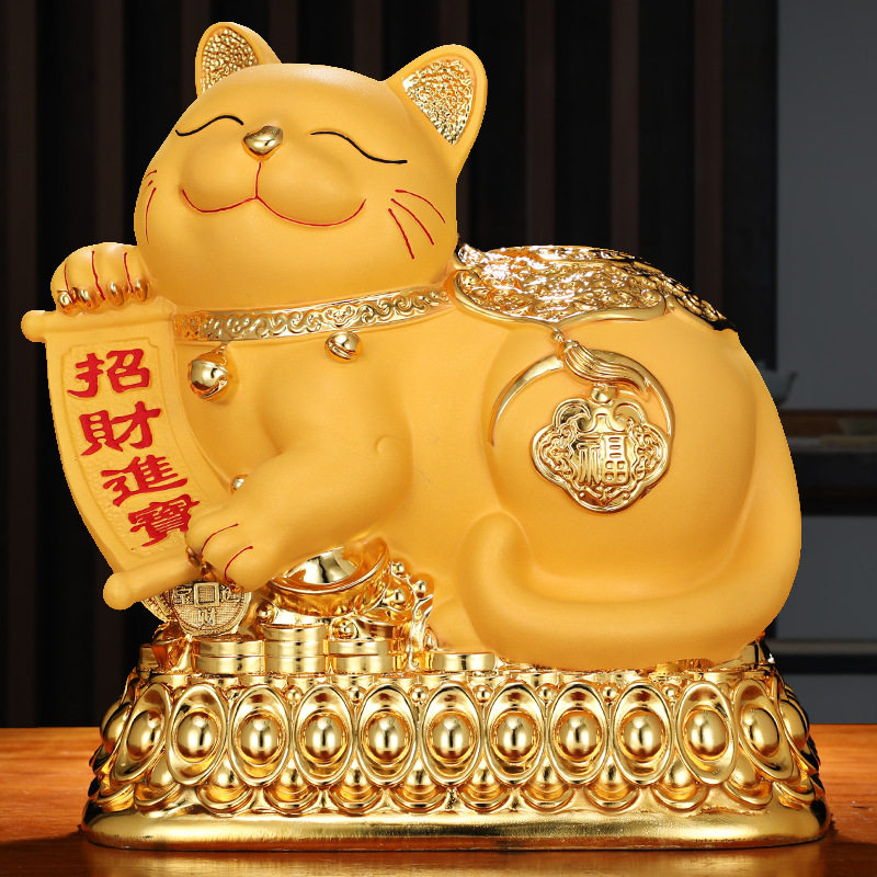 招财猫存钱罐摆件进不出成人儿童