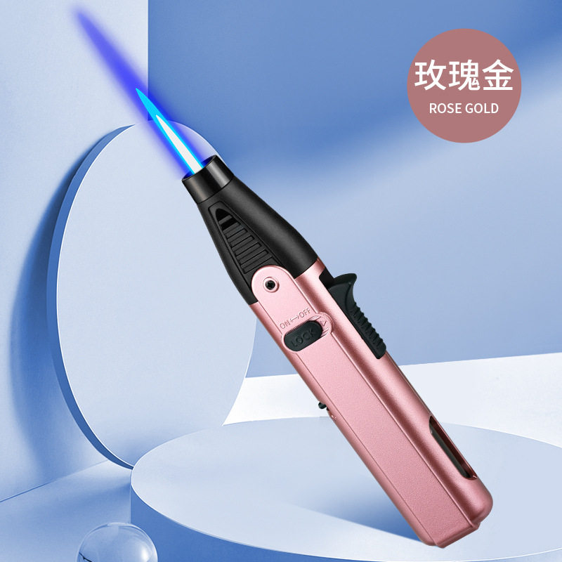 HL01-B笔式喷枪防风打火机高温蓝焰雪茄艾灸直冲焊枪