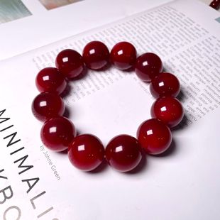 机刷松油包浆固化琥珀木手串高透血龙木北沉香松明子佛珠文玩手链