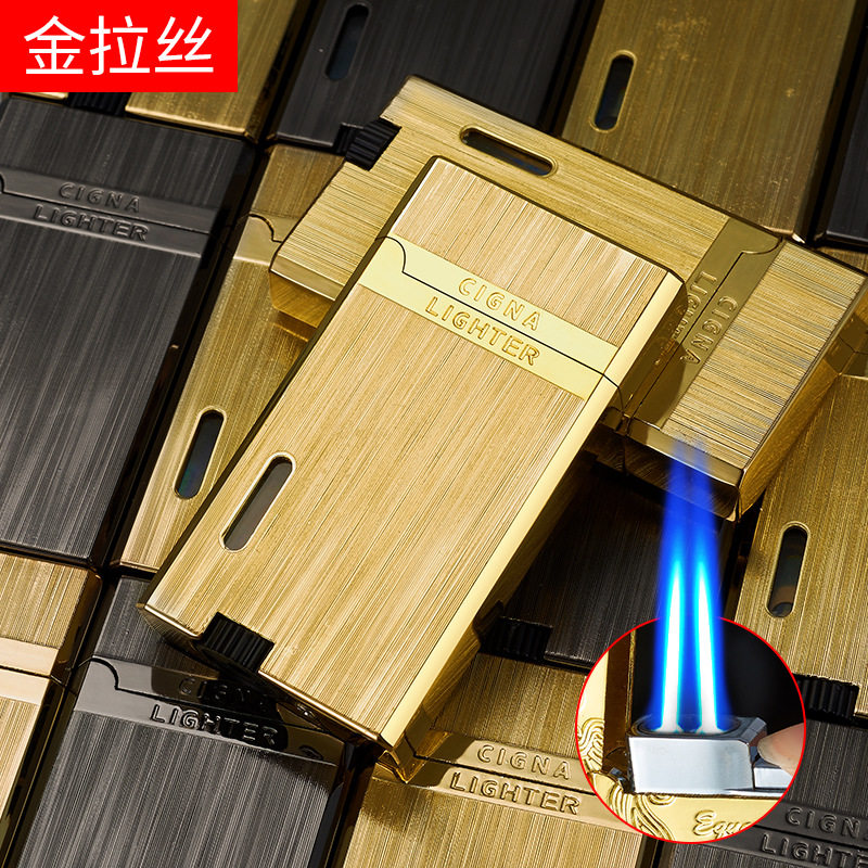 聚火双直冲金属朗声可视气窗激光广告制作礼品充气打火机LD318