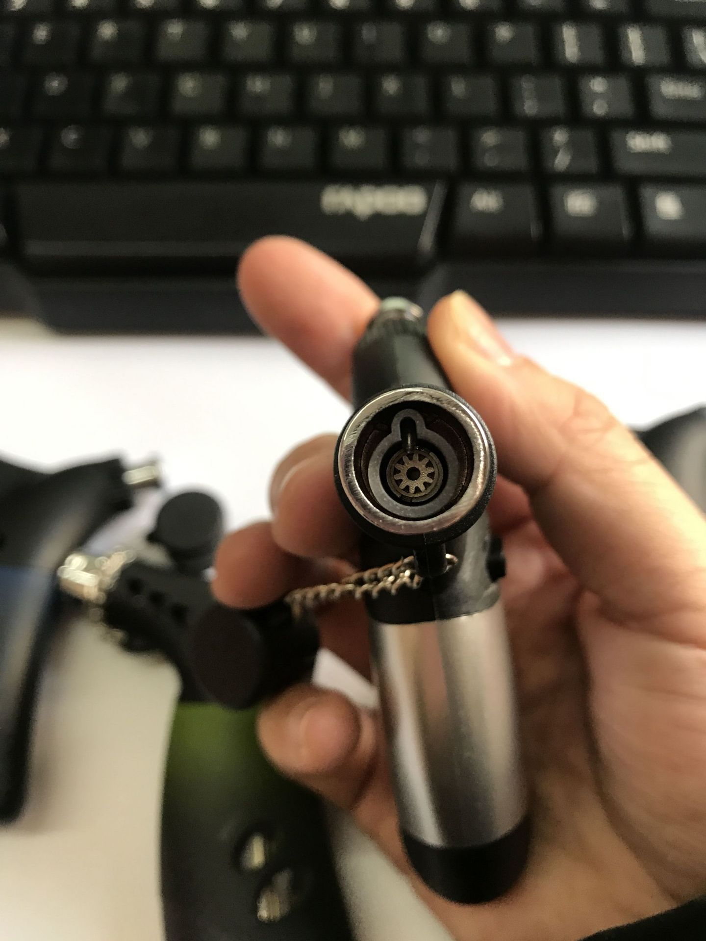 弯头直冲打火机户外工具沉香充气防风微型喷枪焊枪MF236