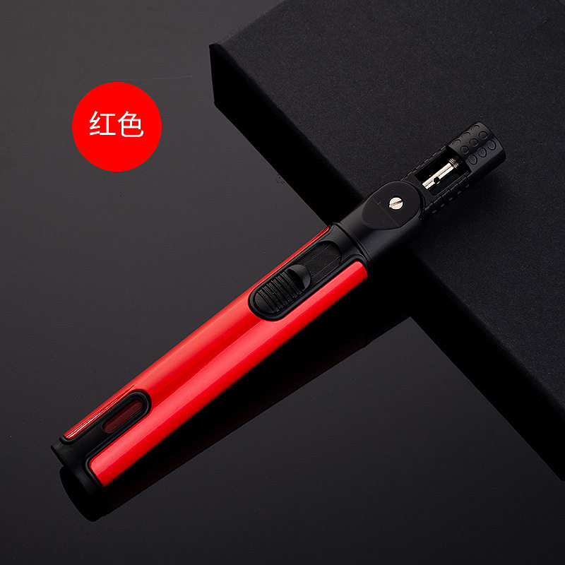 跨境长条迷你弯头可折叠喷枪打火机户外烧烤艾炙艾柱点火枪