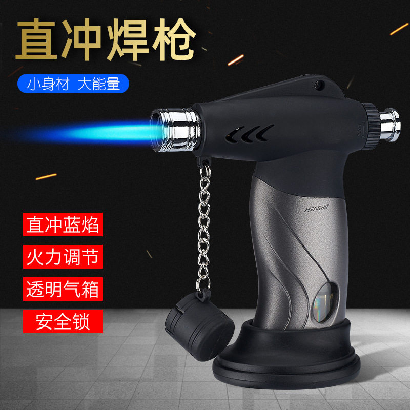 小喷枪可锁定打火机防风充气体户外工具金属点焊沉香点火器MF251