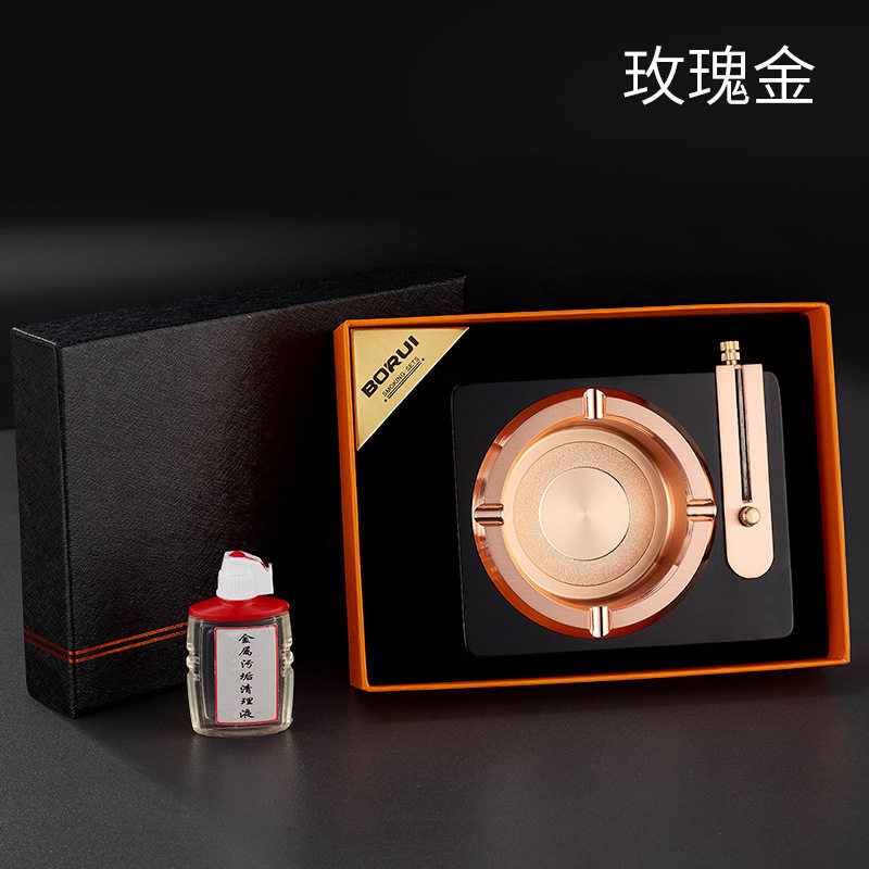 创意个性多功能万次火柴打火机烟灰缸家用办公实木烟缸跨境