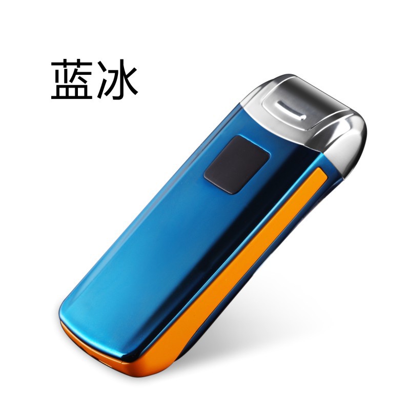 USB充电创意智能感应双电弧打火机广告定制防风点烟器F15