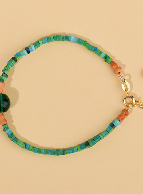 景区爆款绿度母黄财神心经大威德金刚女士款手链定制心咒手环