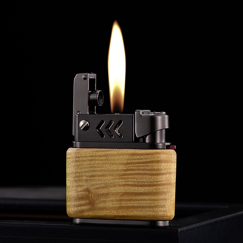 煤油打火机复古明火高端打火机送礼佳品首领CF219-9J金丝楠榴木