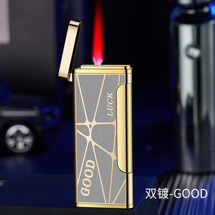 纤薄防风侧压防风红火打火机创意双镀充气打火机超薄机身广告礼品